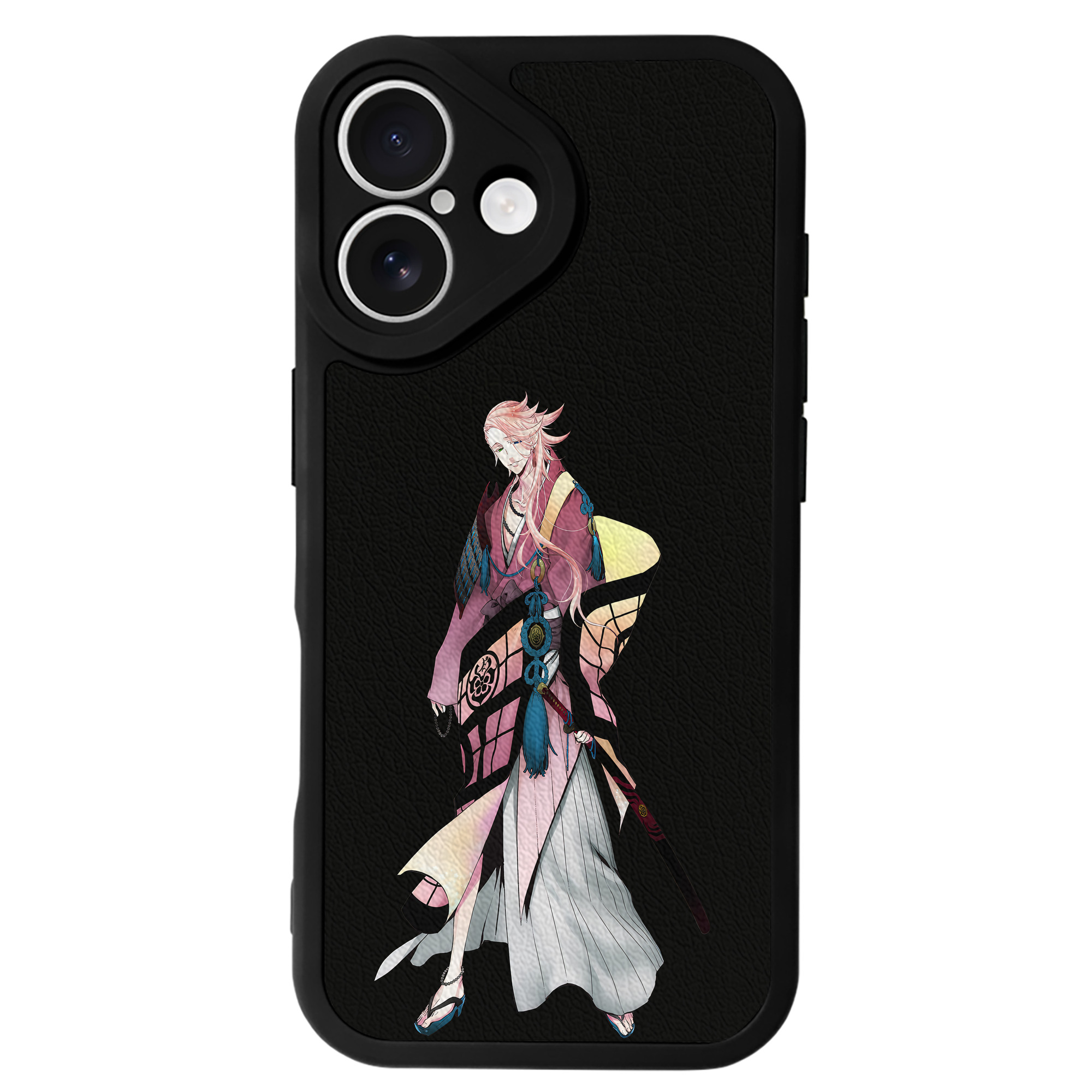 （画像用） 刀剣乱舞 Touken Ranbu 【iPhone 16シリーズ対応】シリコンスマホケース（レザー調） 材質：シリコン